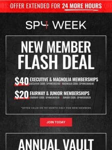 1 More Day: Massive Membership Deals EXTENDED!