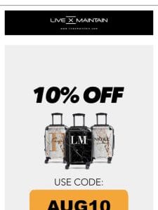 ?? 10% OFF Suitcases Still On ???