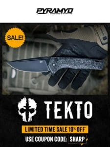 10% OFF TEKTO Knives