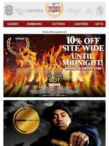 10% Off Sitewide! & Blowout Deals On Escobar Cigars!??