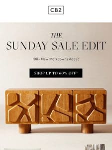 100+ NEW MARKDOWNS ADDED