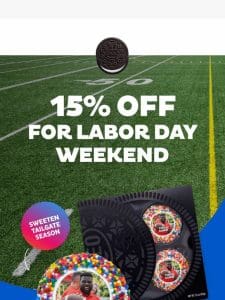 15% Off For Labor Day Weekend!