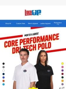 $15.99 Dri-Tech Polos I No Min Order