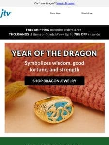 20% Off Silver + Year of the Dragon