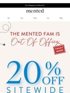 20% Off for the Long Weekend