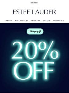 20% off sitewide + free gifts! *T&Cs apply.