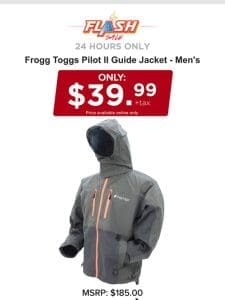 24 HOURS ONLY | FROGG TOGGS RAIN JACKET | FLASH SALE