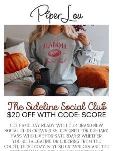 $24 Sideline Social Club Crewnecks (NEW TEAMS)