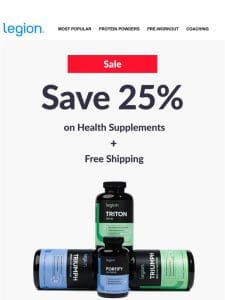 [25% OFF] My bestselling health supplements