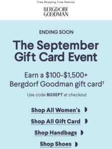 3 Days Left! Earn a $100-$1，500 Gift Card