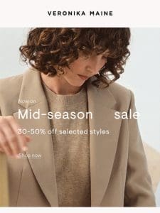 30-50% off selected styles