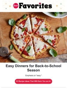 30-Minute Dinners + Back-to-School Lunches