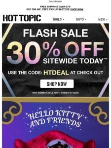 30% OFF sitewide TODAY ?? Start shopping!