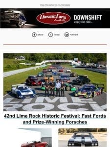 42nd Lime Rock Historic Festival: Fast Fords and Prize-Winning Porsches