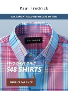 $48 shirts picked for you.