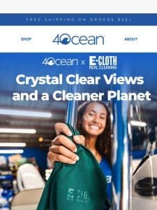 4ocean x E-Cloth team up to celebrate Plastic Free July