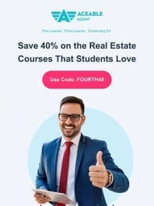 5 stars and 40% off these student-loved real estate courses