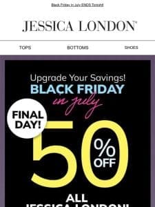 ?? 50% OFF， TODAY ONLY ??