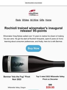 50% off 95-Point top-5 rated Pinot