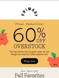 60% OFF Fall Must-Haves