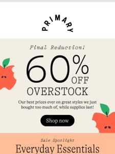 60% OFF  ️ Overstock PJs， Bedding， & More