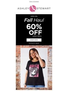 60% off FALL Haul!