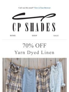 70% OFF – Yarn Dyed Linen