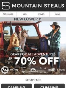 70% off ?? Big Agnes， Osprey， La Sportiva， KEEN & more