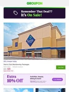 A Deal You Viewed is Now on Sale