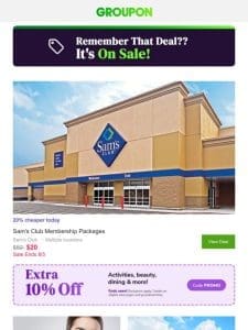 A Deal You Viewed is Now on Sale