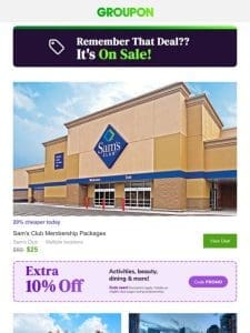 A Deal You Viewed is Now on Sale