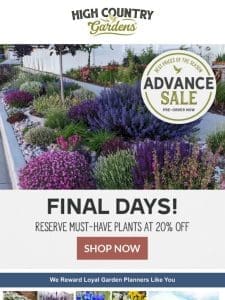 Advance Sale Ending & Fall Favorites Selling Fast