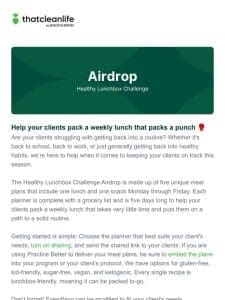 Airdrop: Healthy Lunchbox Challenge