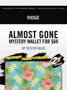 Almost Gone: $69 Wallet Offer