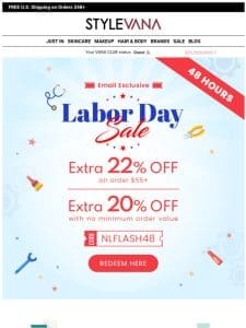 Almost Gone! Labor Day Savings Alert: 22% Off Just for You!