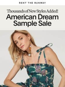 American Dream Sample Sale: Restocked!