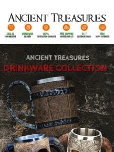 Ancient Treasures Drinkware Collection on Sale Now!