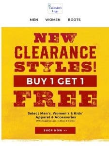 B1G1 FREE Clearance