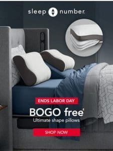 BOGO FREE Ultimate Shape Pillows， Plus Special Savings