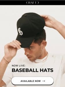 Baseball Caps: Just Dropped ??