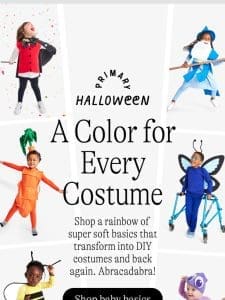 Basics in Every Color For Every Costume!