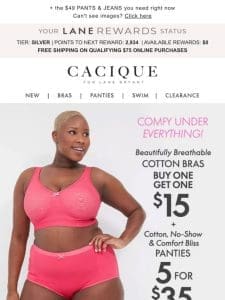 Beautiful， breathable， BOGO $15 COTTON BRAS!