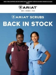 Best-Selling Scrubs Now Back in Stock