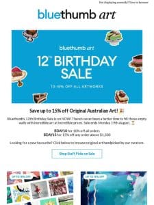 Birthday Sale on NOW! ???