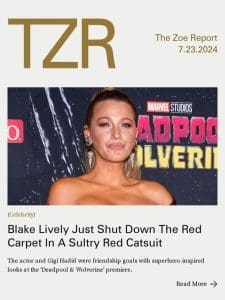 Blake Lively Just Shut Down The Red Carpet In A Sultry Red Catsuit