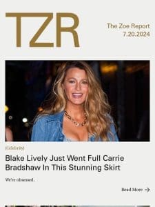 Blake Lively Just Went Full Carrie Bradshaw In This Stunning Skirt