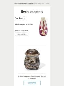 Bonhams | Discovery on Madison | Jewelry | Interiors