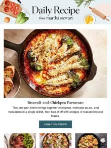 Broccoli-and-Chickpea Parmesan