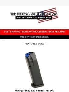 ??CLOSEOUT PRICING ON MEC-GAR MAGAZINES??