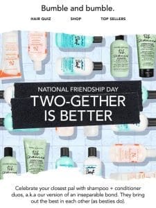 Celebrate Friendship Day with washday duos (for two).